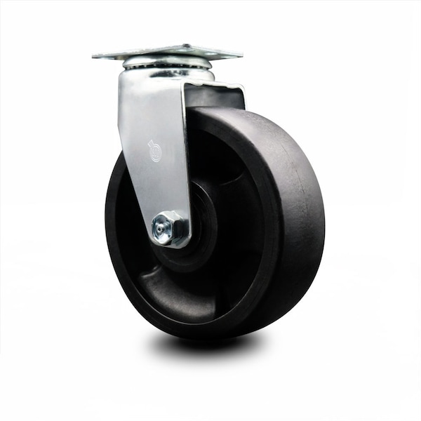 6 Inch Glass Filled Nylon Wheel Swivel Caster with Ball Bearing